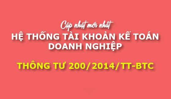 Hướng dẫn Tài khoản 141 (Tạm ứng) theo Thông tư 200/2014/TT-BTC