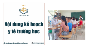 Nội dung kế hoạch y tế trường học theo thông tư 13 năm 2024