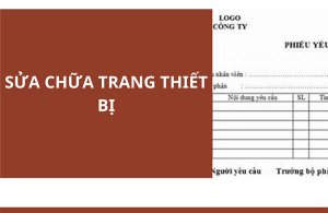 Mẫu Đơn Đề Nghị Sửa Chữa Trang Thiết Bị