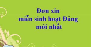 MẪU ĐƠN XIN ĐI LÀM ĂN XA CỦA ĐẢNG VIÊN