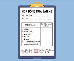 Mẫu Hợp Đồng Mua Bán Xe Máy Viết Tay